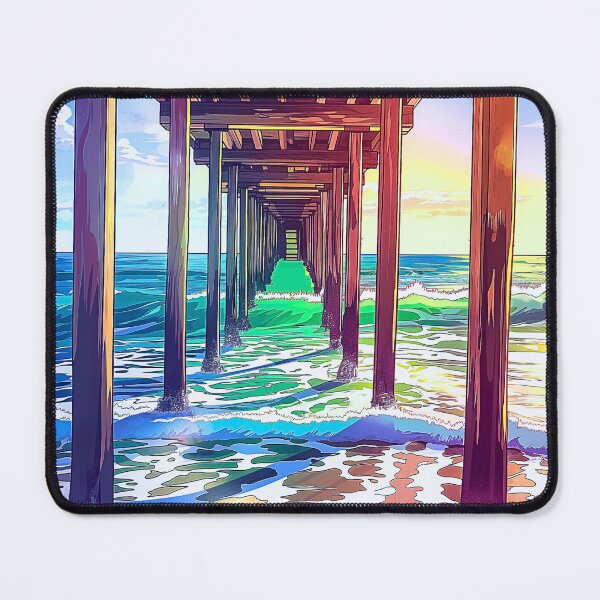 Item preview, Redondo Beach Surf Poster • Los Angeles South Bay • King Harbor Coastal Art designed and sold by HELEKAICo.