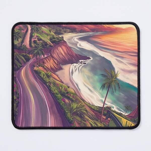 Item preview, Road to Hana Surf Poster • Maui Hawaii • Scenic Jungle & Bay Travel Art designed and sold by HELEKAICo.