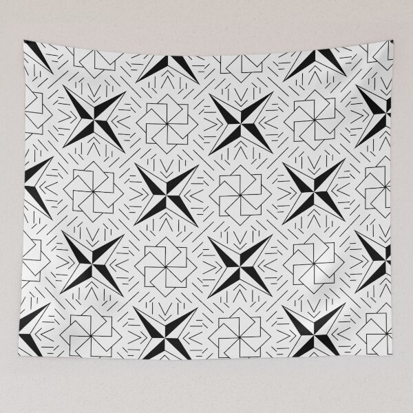 Item preview, Retro Art Deco Geometric Pattern 24.P06.083.084 designed and sold by Space & Care - Art Deco GeoMetrica.