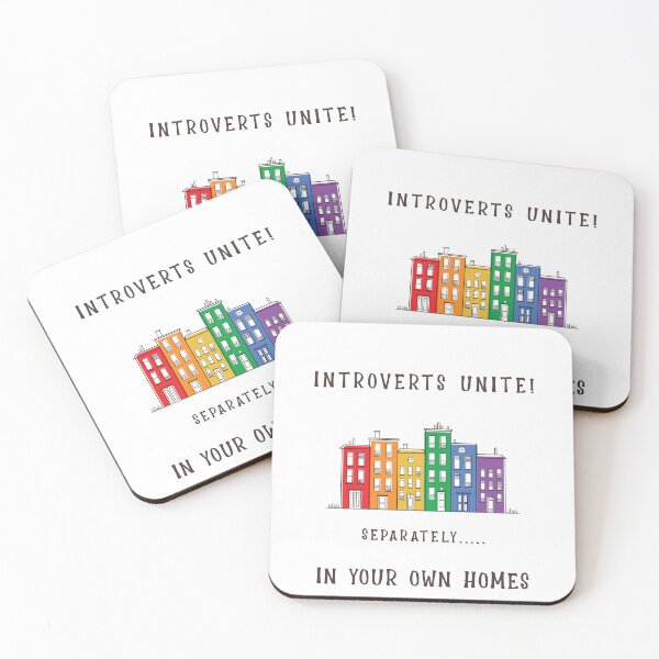 Item preview, INTROVERTS UNITE! SEPARATELY...IN YOUR OWN HOMES designed and sold by TeeezShirtz.