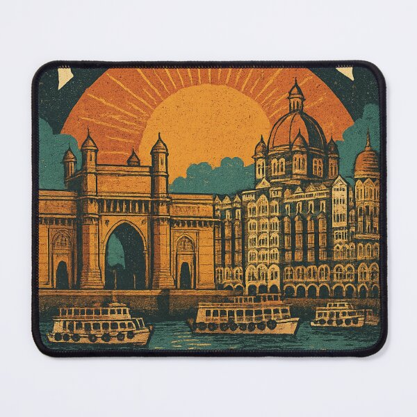 Item preview, Gateway of India and Taj Mahal Palace, Mumbai Waterfront designed and sold by Aryabek.