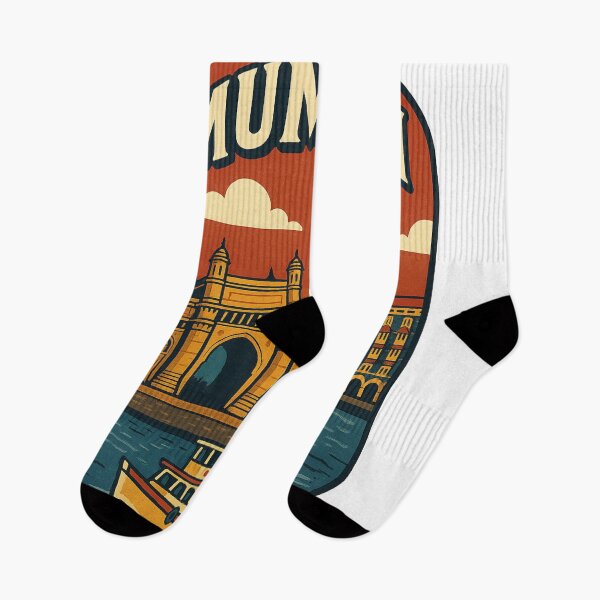 Item preview, Mumbai Skyline with Gateway of India and Ferry on Arabian Sea designed and sold by Aryabek.