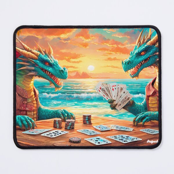 Item preview, Dragon Poker By the Shore Design By Rich AMeN Gill designed and sold by RichAMeNGill.