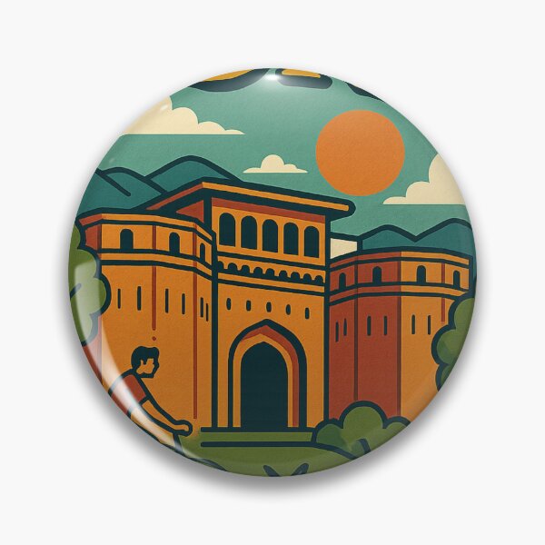 Item preview, Shaniwar Wada Fort and Biking Scene in Pune, India designed and sold by Aryabek.