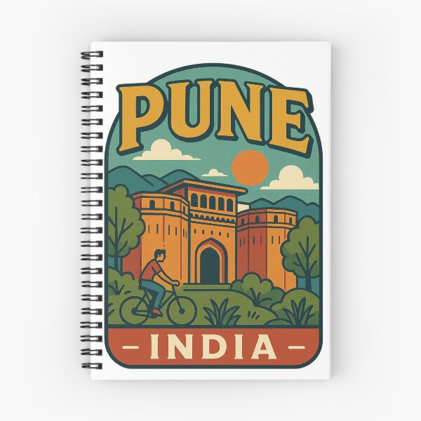 Item preview, Shaniwar Wada Fort and Biking Scene in Pune, India designed and sold by Aryabek.