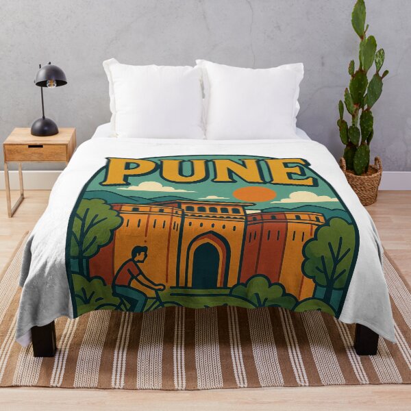 Item preview, Shaniwar Wada Fort and Biking Scene in Pune, India designed and sold by Aryabek.