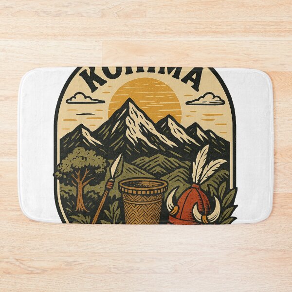 Item preview, Tribal Warrior and Village Gate at Sunset, Kohima designed and sold by Aryabek.