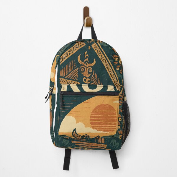 Item preview, Kohima Landscape with Naga Hat, Basket, and Mountains designed and sold by Aryabek.