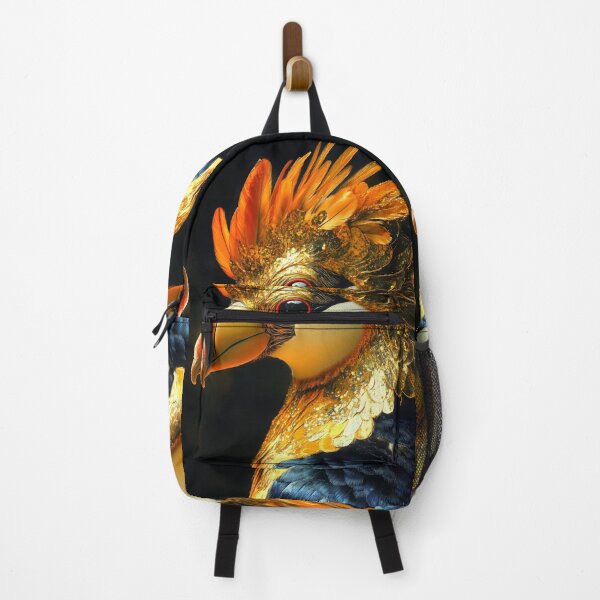 Item preview, Animal Tropical Puffin Radiant Golden Feathered Regal Exotic Portrait designed and sold by juniorcastros.