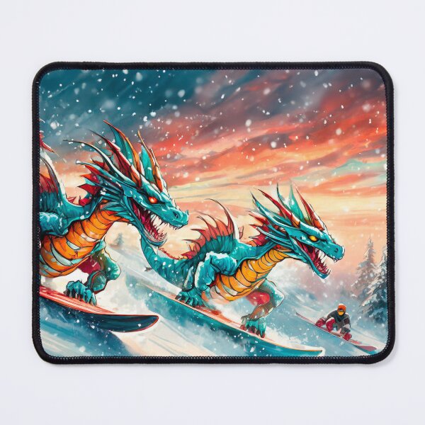 Item preview, Dragons on Snowboards Designs by Rich AMeN Gill designed and sold by RichAMeNGill.