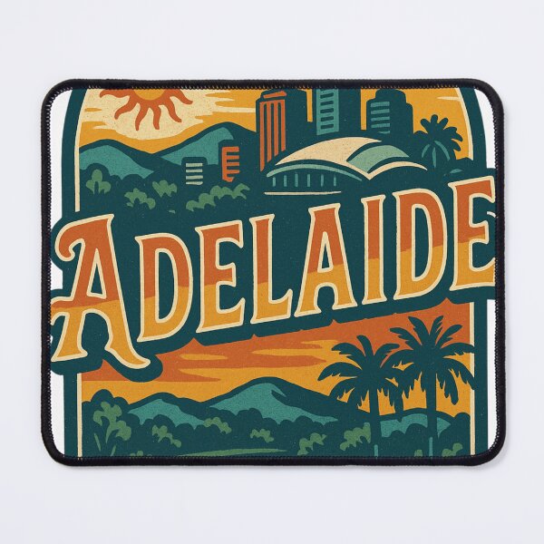 Item preview, Adelaide Skyline and Hills at Sunset, South Australia designed and sold by Aryabek.