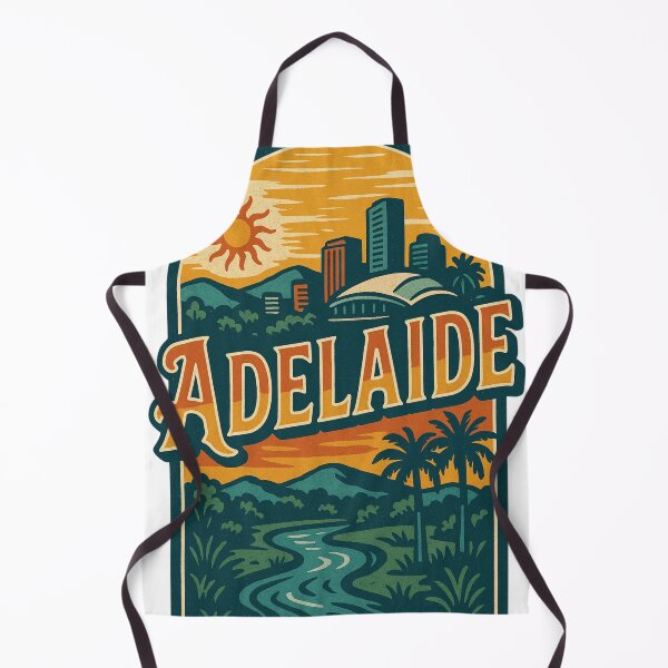 Item preview, Adelaide Skyline and Hills at Sunset, South Australia designed and sold by Aryabek.