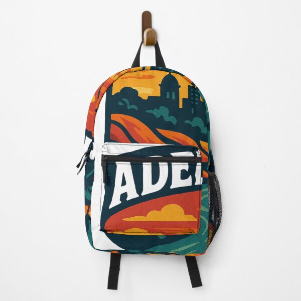 Item preview, Adelaide Hills and Cityscape with Palms and River designed and sold by Aryabek.