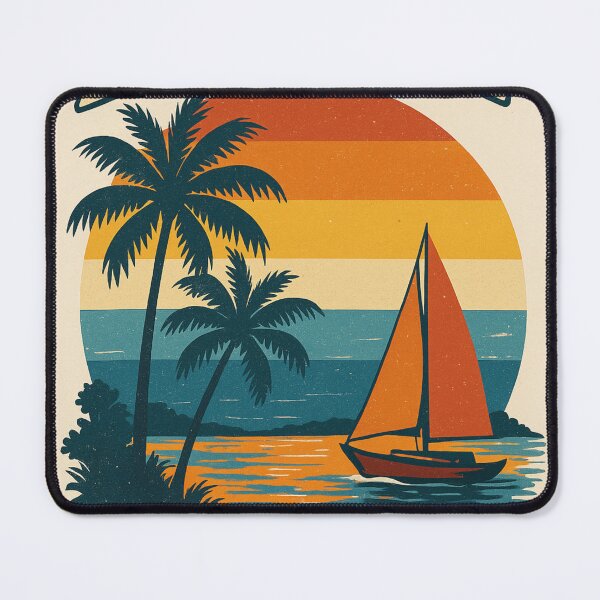 Item preview, Sailboat and Sunset on the Coastline of Darwin, Northern Territory designed and sold by Aryabek.
