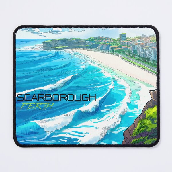 Item preview, Scarborough Beach Surf Poster • Perth Western Australia • Indian Ocean Coastal Art designed and sold by HELEKAICo.