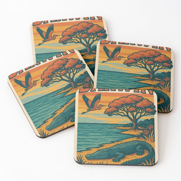 Item preview, Crocodile and Wetlands on the Darwin Coast, Northern Territory designed and sold by Aryabek.