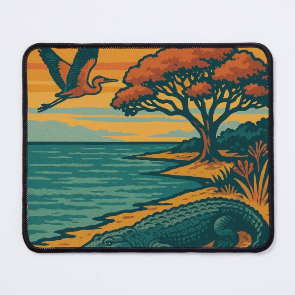 Item preview, Crocodile and Wetlands on the Darwin Coast, Northern Territory designed and sold by Aryabek.