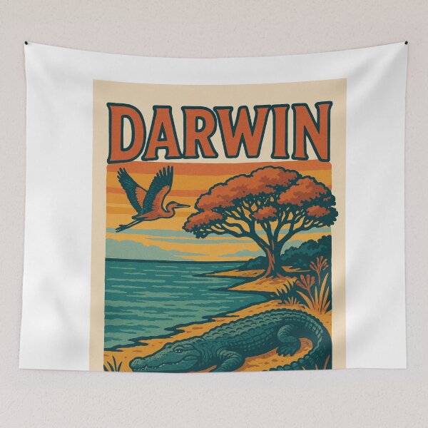 Item preview, Crocodile and Wetlands on the Darwin Coast, Northern Territory designed and sold by Aryabek.