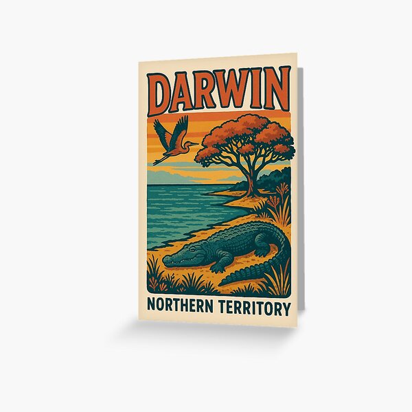 Item preview, Crocodile and Wetlands on the Darwin Coast, Northern Territory designed and sold by Aryabek.