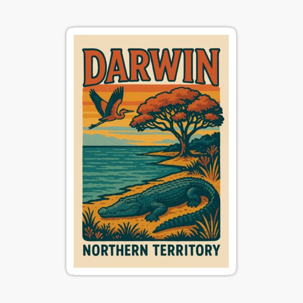 Item preview, Krokodile und Feuchtgebiete an der Küste von Darwin, Northern Territory designed and sold by Aryabek.