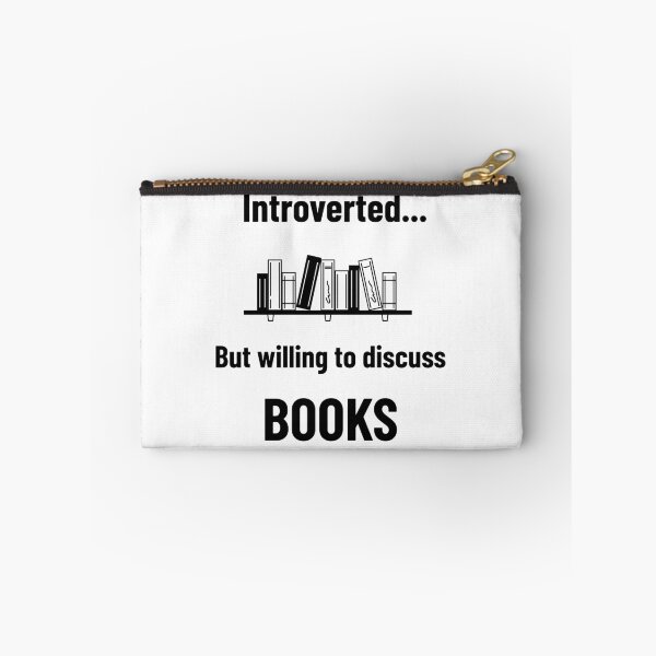 Item preview, INTROVERTED...BUT WILLING TO DISCUSS BOOKS designed and sold by TeeezShirtz.