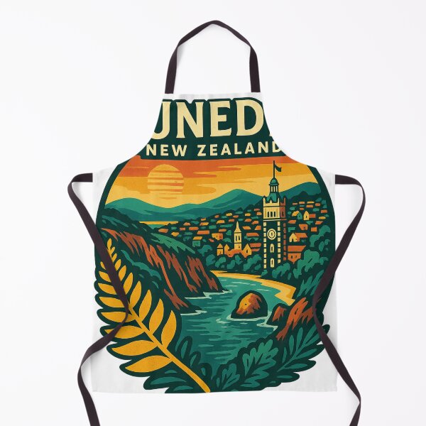 Item preview, Dunedin Coastline with Albatross and Lighthouse at Sunset designed and sold by Aryabek.