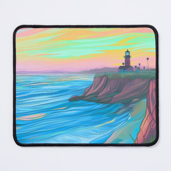 Item preview, Steamer Lane Surf Poster • Santa Cruz California • Iconic Cold-Water Point Break Art designed and sold by HELEKAICo.