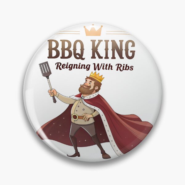 Item preview, bbq king reigning with ribs designed and sold by GogoGrove.