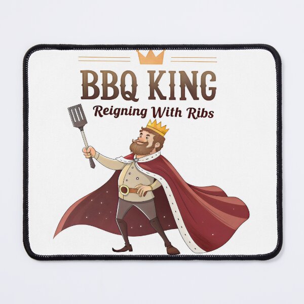 Item preview, bbq king reigning with ribs designed and sold by GogoGrove.