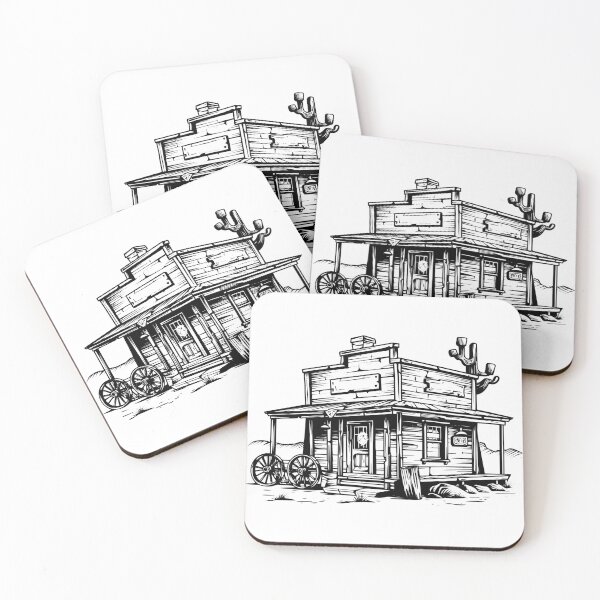 Item preview, Wild West Saloon Store Supply Shop Desert Vintage Town designed and sold by inkoutninja.