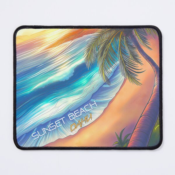 Item preview, Sunset Beach Surf Poster • North Shore Oahu • Oahu Triple Crown Surf Art designed and sold by HELEKAICo.