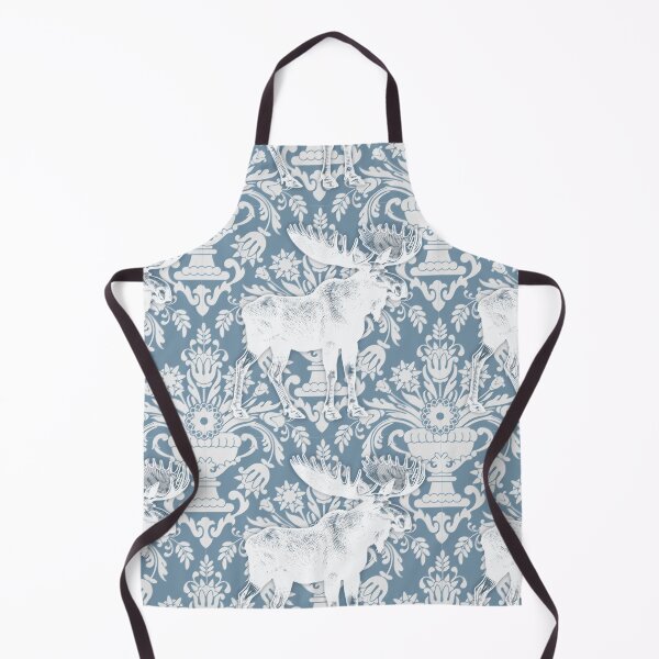 Item preview, Sabrina Farmer Art - Blue Toile Moose Light - Wildlife for Home designed and sold by sabrinart42.