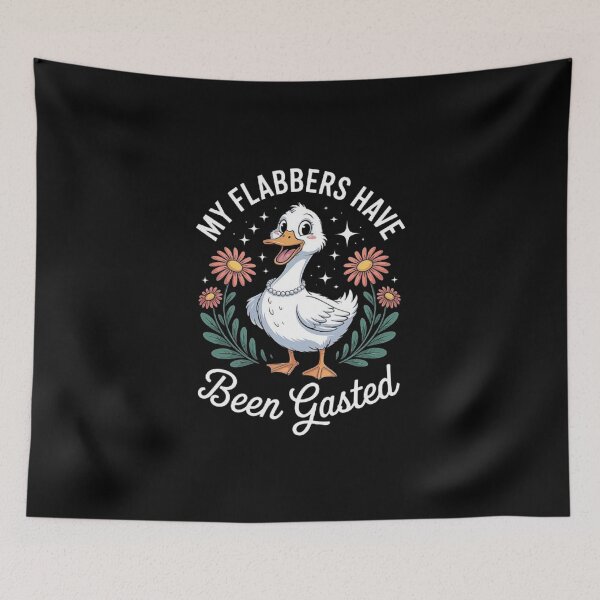 Item preview, Cute Duck Quote Design - My Flabbers Have Been Gasted designed and sold by love3617.