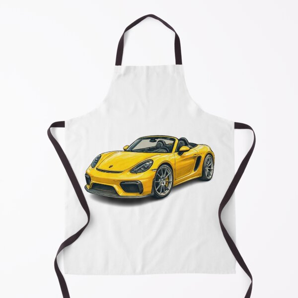 Item preview, Porsche 718 Spyder – Realistic Cartoon Style Convertible Sports Car Art designed and sold by MuscleCarTs.