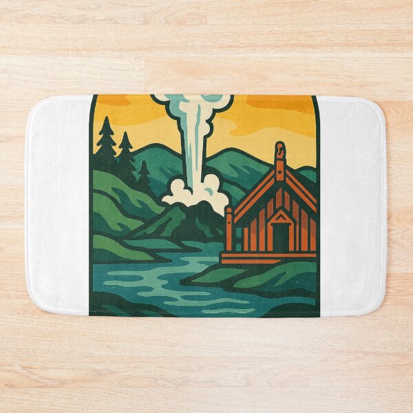 Item preview, Rotorua Geothermal Geyser and Māori Meeting House designed and sold by Aryabek.