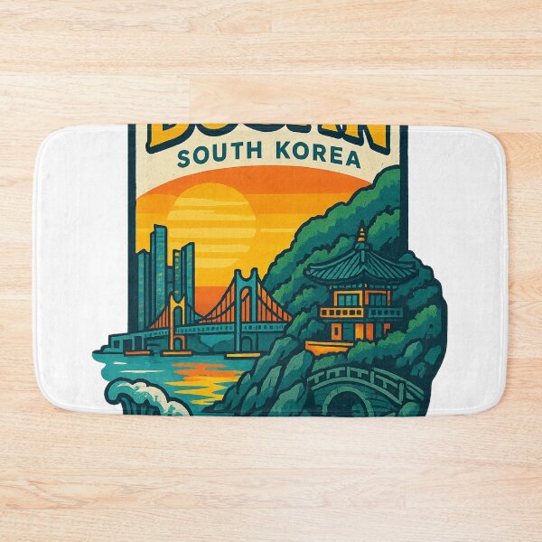 Item preview, Gwangan Bridge and Coastal Temple in Busan, South Korea designed and sold by Aryabek.