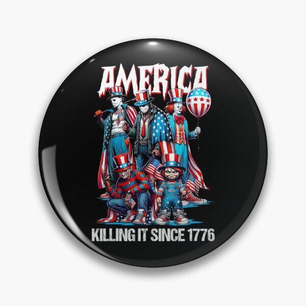 Item preview, Horror AMERICA Killing It Since 1776 Funny 4th Of July USA Men Women designed and sold by Har-vee.