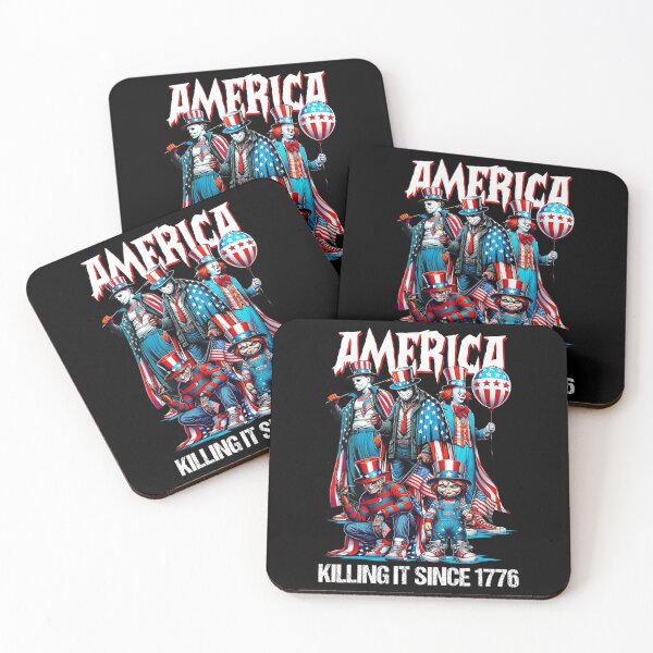 Item preview, Horror AMERICA Killing It Since 1776 Funny 4th Of July USA Men Women designed and sold by Har-vee.