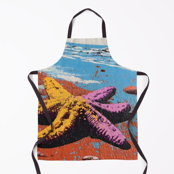 Item preview, Pop Art starfish beach print designed and sold by dcrc.