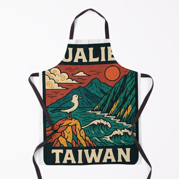 Item preview, Hualien Sunset Over Mountains and Ocean River Valley designed and sold by Aryabek.