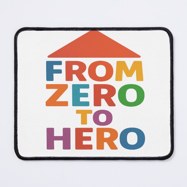 Item preview, From Zero to Hero – Motivational Arrow Tee designed and sold by authormikemuncy.