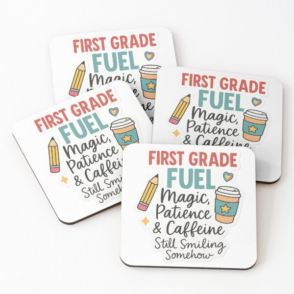 Item preview, First Grade Fuel – Magic, Patience & Caffeine Sticker designed and sold by ElemUnlocked.