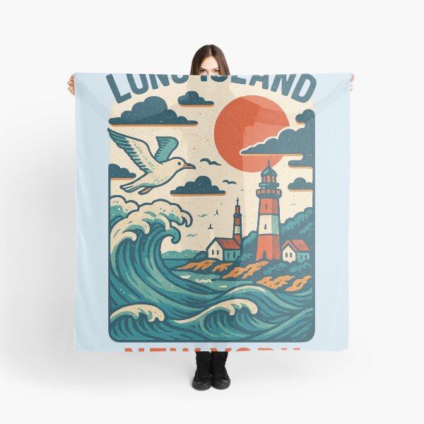 Item preview, Montauk Lighthouse and Ocean Wave at Sunset, Long Island designed and sold by Aryabek.