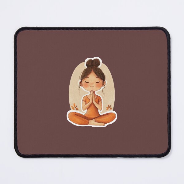 Item preview, Namaste Girl | Peaceful Yoga Meditation Illustration designed and sold by Yogabyadeola.