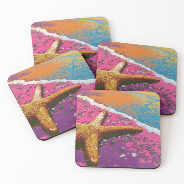 Item preview, Pop Art starfish beach print designed and sold by dcrc.