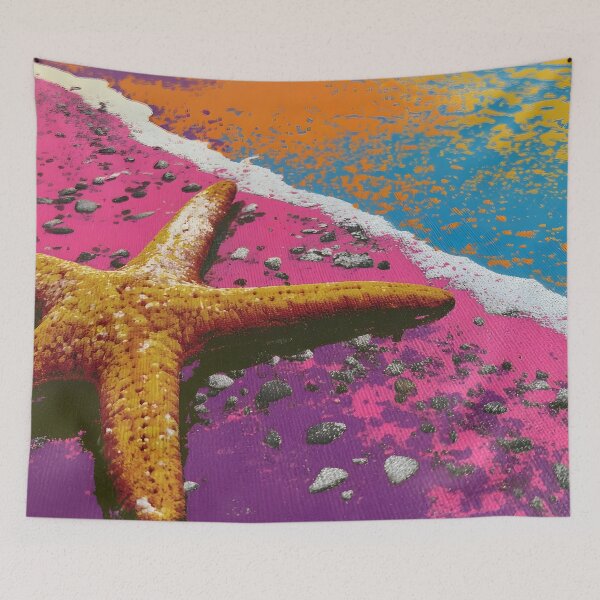 Item preview, Pop Art starfish beach print designed and sold by dcrc.