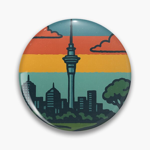 Item preview, Auckland Sky Tower with Sailboat and Mount Eden designed and sold by Aryabek.