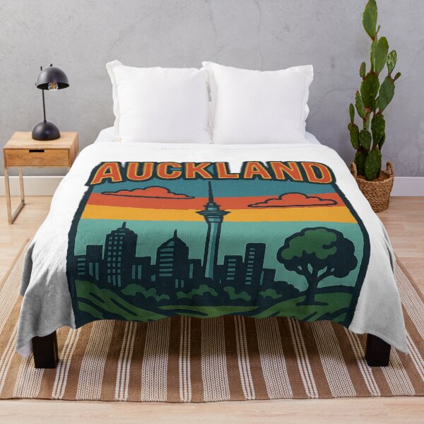 Item preview, Auckland Sky Tower with Sailboat and Mount Eden designed and sold by Aryabek.