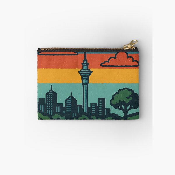 Item preview, Auckland Sky Tower with Sailboat and Mount Eden designed and sold by Aryabek.