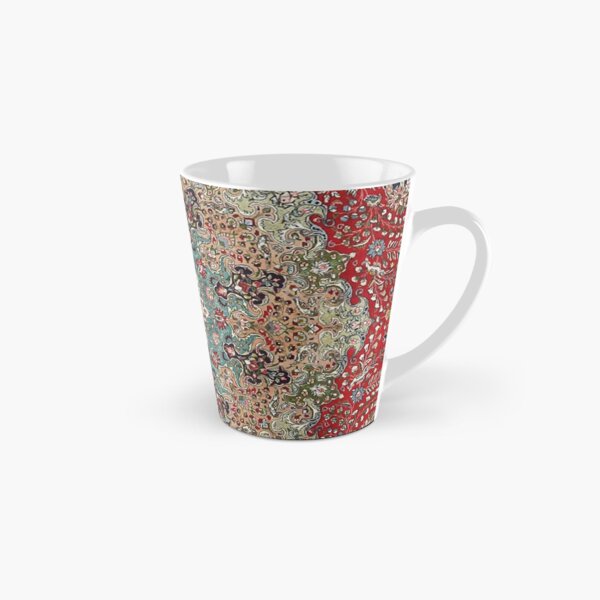 Vintage Antique Persian Carpet Print Tall Mug